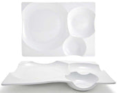 Front Of The House Harmony Bento Plate, 12 x 9 inch -- 4 per case