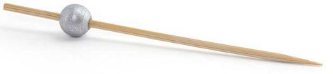 Front Of The House Silver Ball Pick, 4 1/2 Inch -- 6 per case