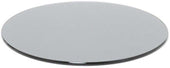 Front Of The House Round Smoke Tempered Glass Buffet Board, 14 inch -- 2 per case