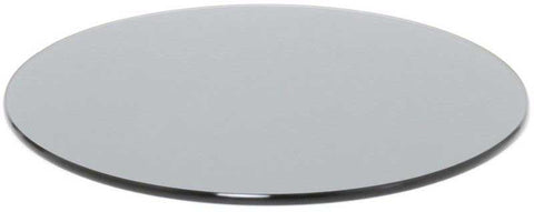 Front Of The House Round Smoke Tempered Glass Buffet Board, 14 inch -- 2 per case