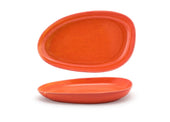 Front Of The House Blood Orange Oval Plate, 11 inch -- 6 per case