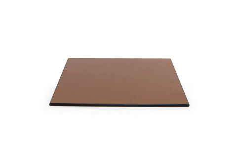 Front Of The House Amber Tempered Glass Buffet Board, 14 x 14 inch -- 2 per case.