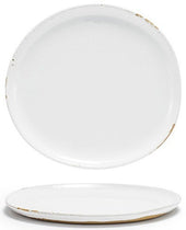 Front Of The House Artefact Porcelain White Round Plate, 9 inch -- 6 per case