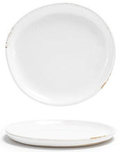 Front Of The House Artefact Porcelain White Round Plate, 6 x 0.5 x 0.5 inch -- 12 per case