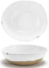Front Of The House Artefact White Round Bowl, 24 Ounce -- 6 per case