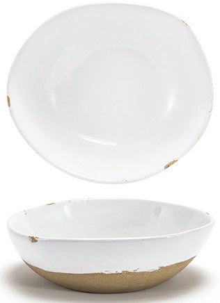 Front Of The House Artefact White Round Bowl, 24 Ounce -- 6 per case