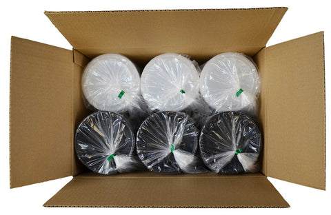 Cubeware Round Crown Plastic Reusable Microwavable Container with Clear Lid Set, 18 Ounce -- 150 set per case.