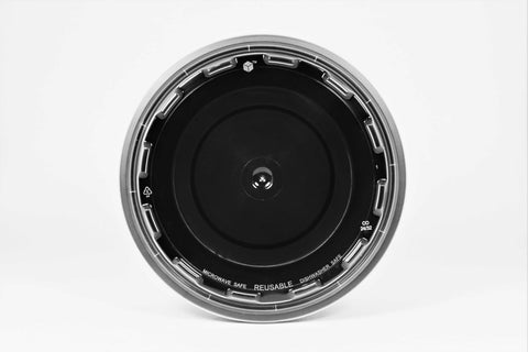 Cubeware Round Crown Plastic Reusable Microwavable Container with Clear Lid Set, 32 Ounce -- 150 set per case.