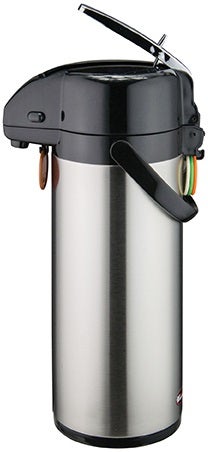 Winco Stainless Steel Lever Top Lined Airpot, 3 Liter -- 6 per case