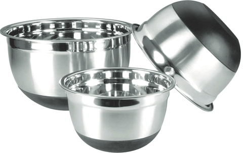 Winco Silicone Base Mixing Bowl, 3 Quart -- 24 per case