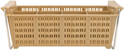 Winco 8 Compartment Cutlery Dishwasher Basket with Handle, 17 x 8 x 6 inch -- 12 per case