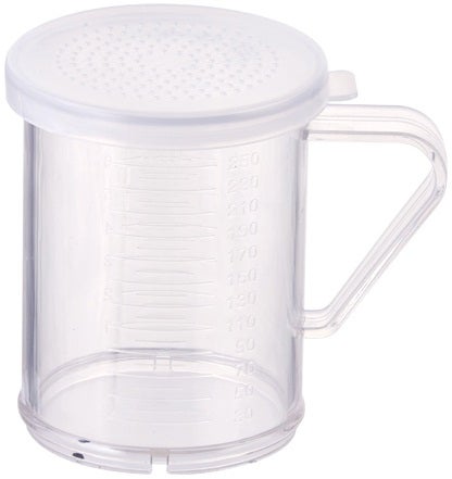 Winco Polycarbonate Dredge Set with 3 Clear Snap On Lid, 10 Ounce -- 48 set per case