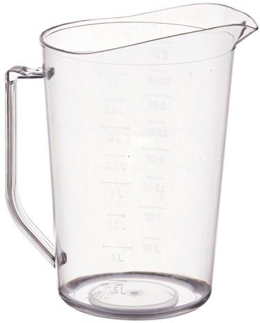 Winco Polycarbonate Measuring Cup, 4 Quart -- 12 per case
