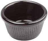 Winco Black Fluted Ramekin, 2 Ounce -- 96 per case