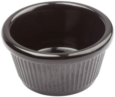 Winco Black Fluted Ramekin, 2 Ounce -- 96 per case