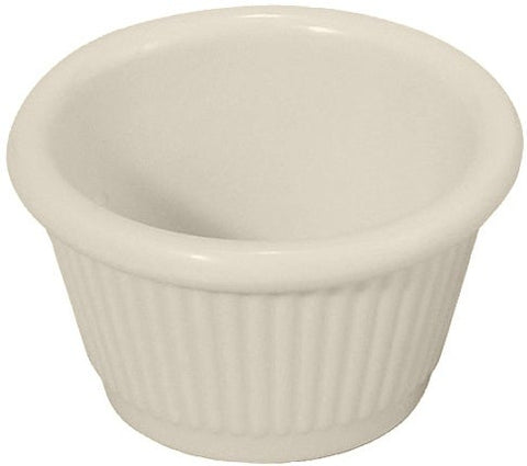 Winco Bone Fluted Ramekin, 3 Ounce -- 96 per case