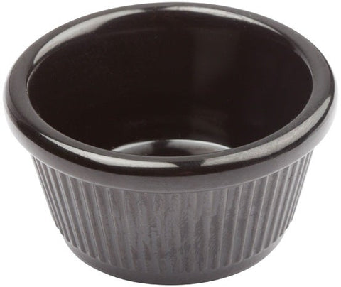 Winco Black Fluted Ramekin, 4 Ounce -- 96 per case