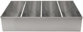Winco Stainless Steel Four Compartments Cutlery Bin -- 8 per case