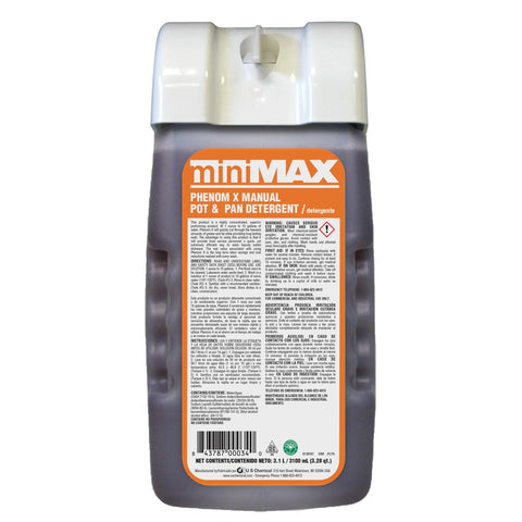 Minimax Phenom X Manual Pot and Pan Detergent, 3100 Milliliter -- 2 per case.