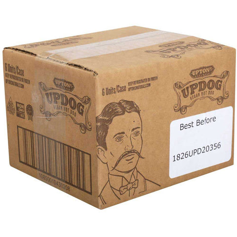 Uptons Naturals Updog Vegan Hot Dog, 10 Ounce -- 6 per case.