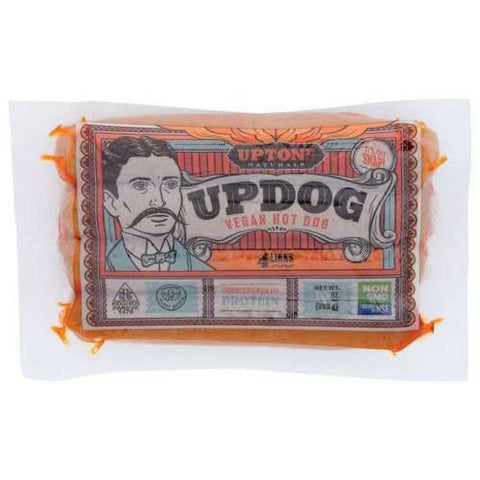 Uptons Naturals Updog Vegan Hot Dog, 10 Ounce -- 6 per case.