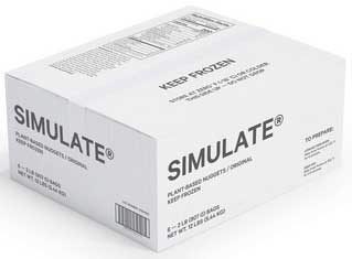 Simulate Plant Based Original Chicken Nugget, 32 Ounce -- 6 per case