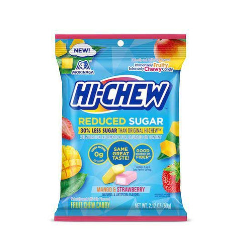 Hi-Chew Reduced Sugar Mango and Strawberry Chew Candy, 2.12 Ounce -- 8 per case
