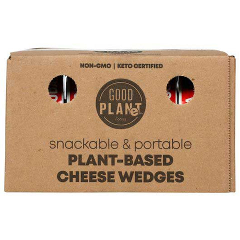 Good Planet Foods Smoked Gouda Plant Based Cheese Wedges, 4 Ounce -- 9 per case