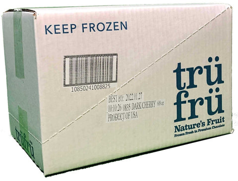 Tru Fru Grab and Share Hyper Chilled Whole Cherries Immersed in White and Dark Chocolate, 8 Ounce -- 6 per case