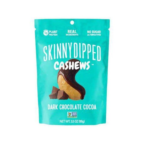 Skinny Dipped Almonds Dark Chocolate Cocoa Cashews, 3.5 Ounce -- 10 per case