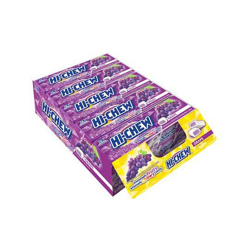 Hi Chew Grape Chewy Candy, 1.76 Ounce -- 180 per case