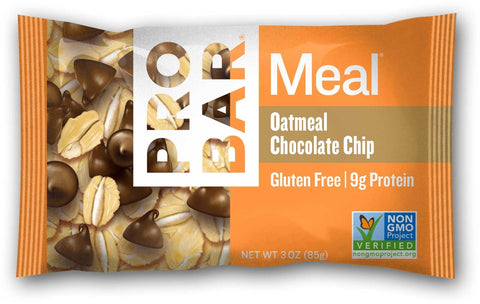 Probar Oatmeal Chocolate Chip Meal Bar, 3 Ounce -- 48 per case.