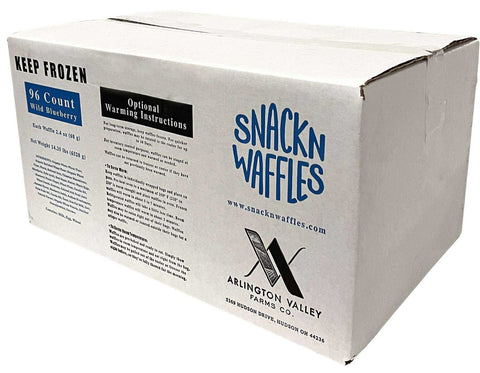 Snack N Waffles Blueberry Waffles, 2.4 Ounce -- 96 per case