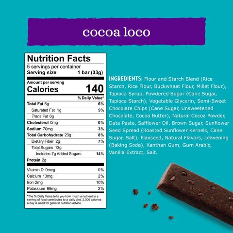 Enjoy Life Cocoa Loco Snack Bar, 5 bars per pack -- 6 packs per case