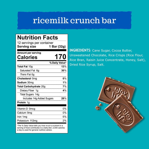 Enjoy Life Ricemilk Crunch Chocolate Bars, 1.12 Ounce -- 24 per case