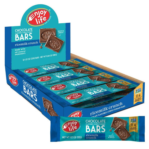 Enjoy Life Ricemilk Crunch Chocolate Bars, 1.12 Ounce -- 24 per case