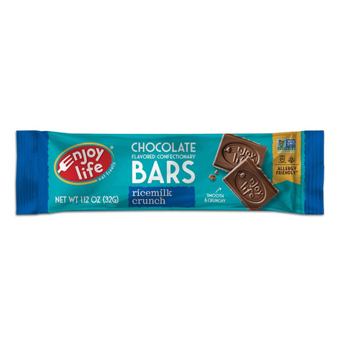Enjoy Life Ricemilk Crunch Chocolate Bars, 1.12 Ounce -- 24 per case