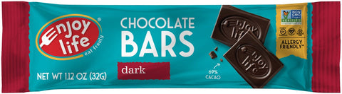 Enjoy Life Dark Chocolate Bars, 1.12 Ounce -- 24 per case