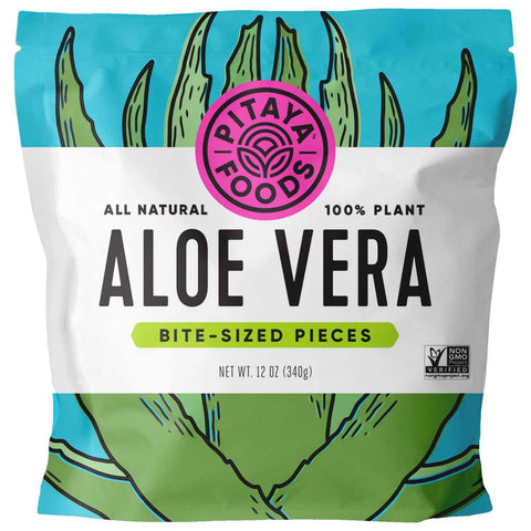 Pitaya Aloe Vera Bite Sized Pieces, 12 Ounce -- 12 per case