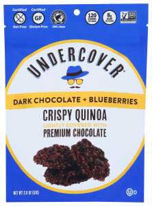 Undercover Dark Chocolate Blueberries Crispy Quinoa, 2 Ounce -- 12 per case
