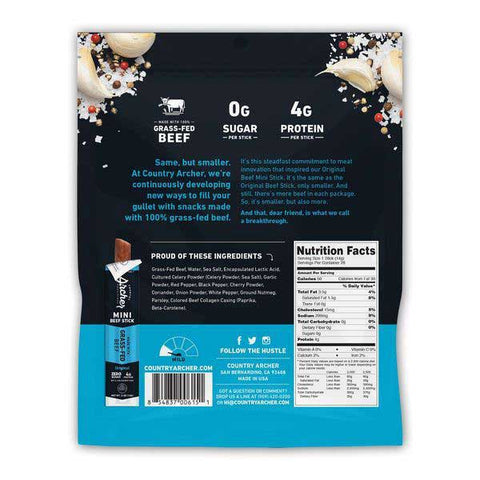 Country Archer Original Beef Mini Stick, 4 Ounce -- 10 per case