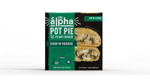 Alpha Foods Plant Based Vegan Chicken Pot Pie, 6 Ounce -- 6 per case