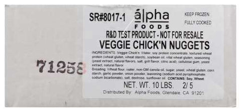 Alpha Foods Plant Based Chicken Nugget, 10 Pound