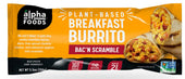 Alpha Foods Plant-Based Bac N Scramble Breakfast Burrito, 5.5 Ounce -- 12 per case