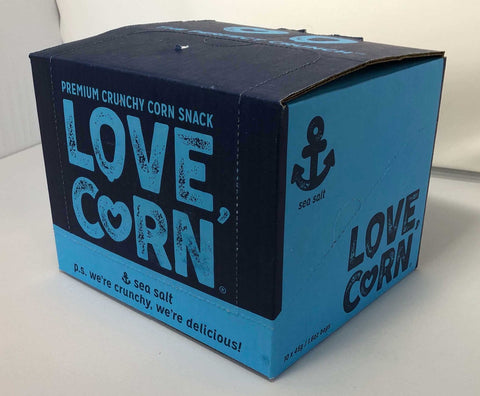 Love Corn Sea Salt Crunchy Corn Snack, 1.6 Ounce Impulse Bag -- 10 per case