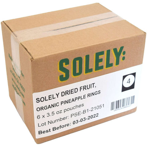 Solely Dried Pineapple Ring, 3.5 Ounce -- 6 per case