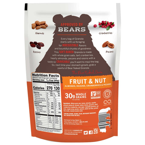 Kelloggs Bear Naked Fruit and Nut All Natural Granola, 12 Ounce -- 6 per case.
