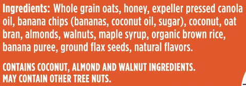Kelloggs Bear Naked Banana Nut All Natural Granola, 12 Ounce -- 6 per case.