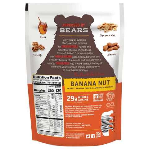 Kelloggs Bear Naked Banana Nut All Natural Granola, 12 Ounce -- 6 per case.