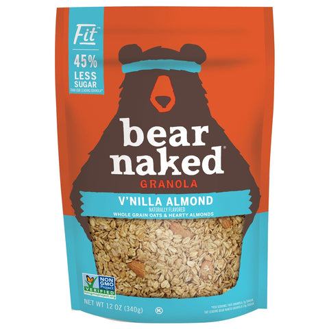 Kelloggs Bear Naked Vanilla Almond Crunch Fit Granola, 12 Ounce -- 6 per case.